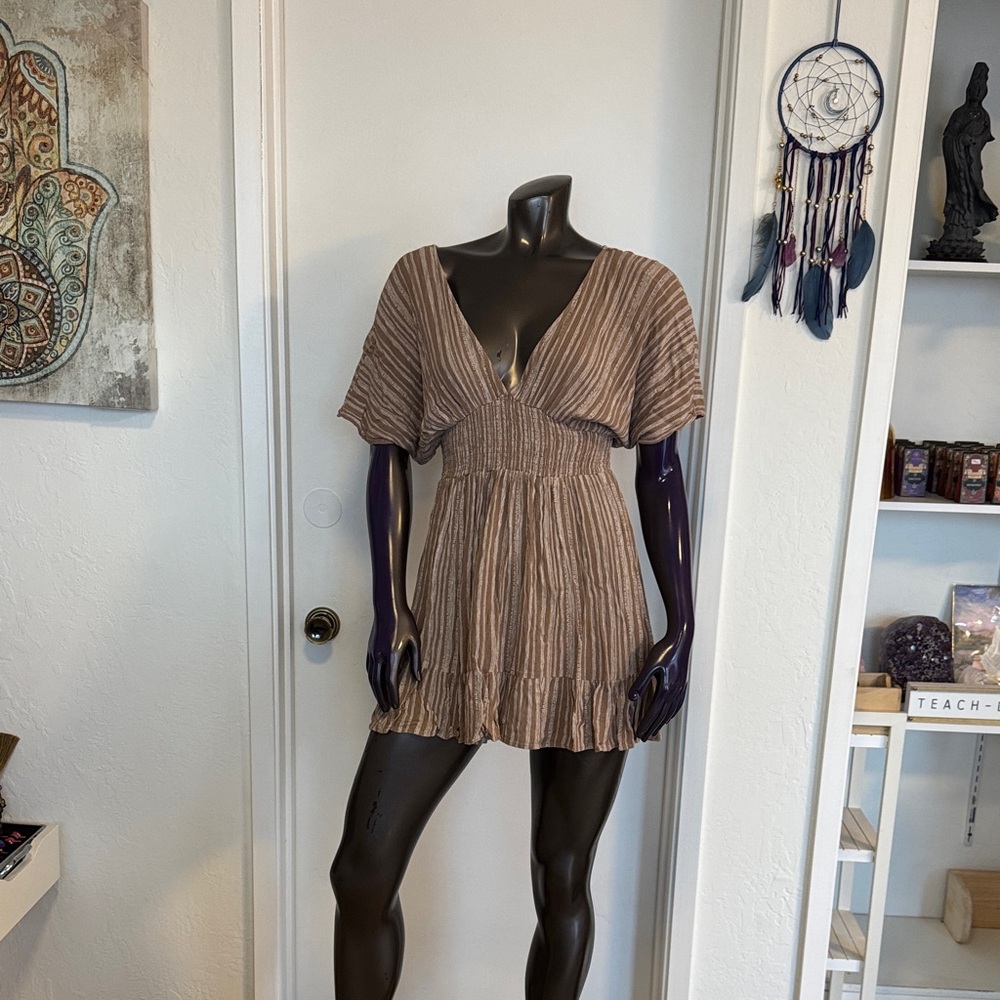 Forever 21 Brown Ribbed Dress